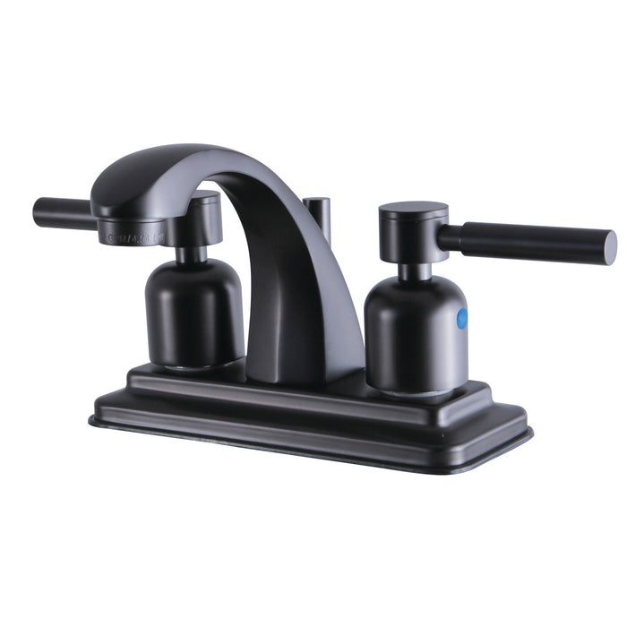 Kingston Brass KB4645DL Concord Double-Handle 4" Centerset Bathroom Faucet with Pop-Up Drain, Oil Rubbed Bronze