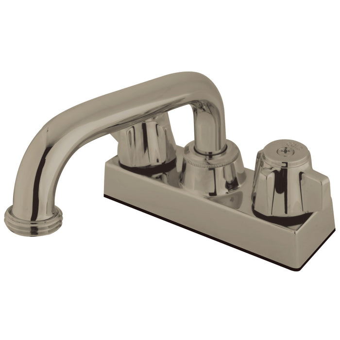 Kingston Brass KB471SN Traditional Double-Handle 4" Centerset Laundry Faucet, Brushed Nickel