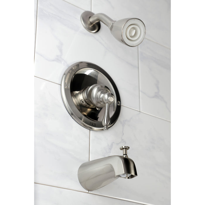 Kingston Brass KB538AL Single-Handle Tub and Shower Faucet, Brushed Nickel