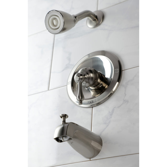 Kingston Brass KB538AL Single-Handle Tub and Shower Faucet, Brushed Nickel