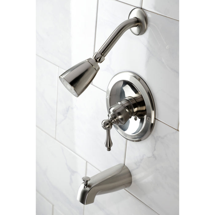 Kingston Brass KB538AL Single-Handle Tub and Shower Faucet, Brushed Nickel
