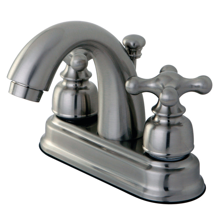Kingston Brass KB5618AX 4 in. Centerset Bathroom Faucet, Brushed Nickel