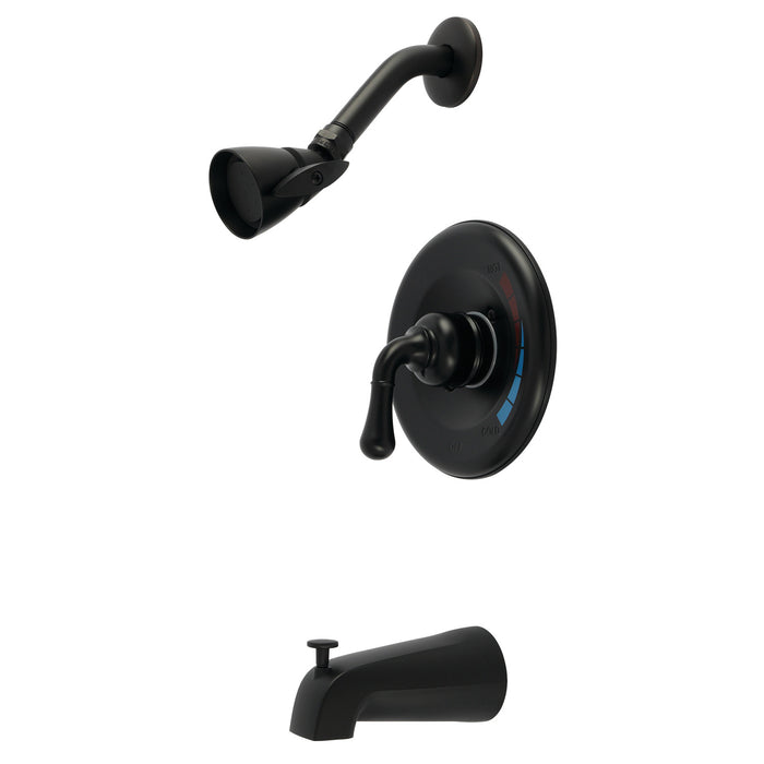 Kingston Brass KB630T Magellan Single-Handle Pressure Balanced Tub and Shower Faucet, Trim Only, Matte Black