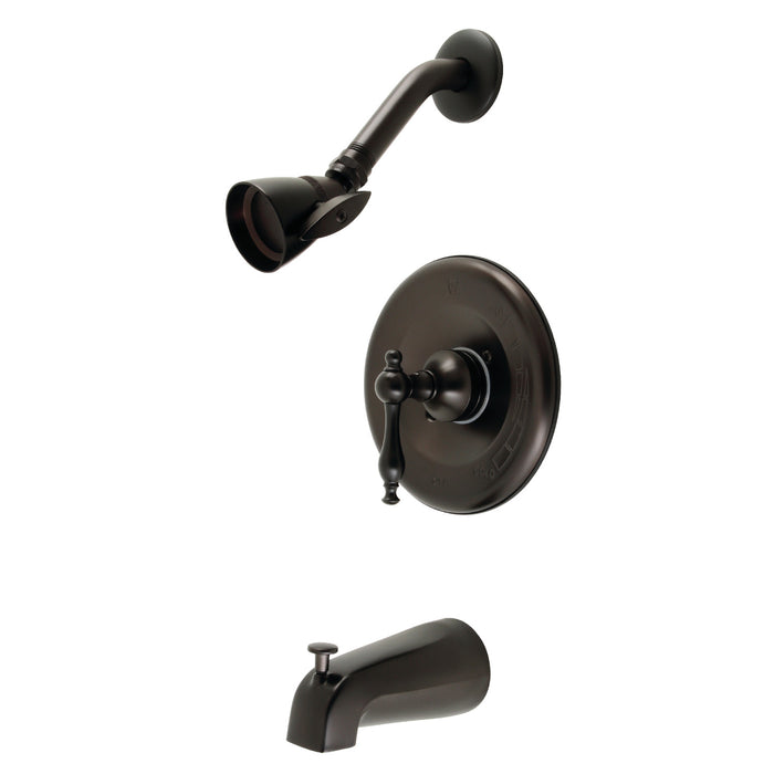 Kingston Brass KB635NL Single-Handle Pressure Balanced Tub and Shower Faucet, Oil Rubbed Bronze