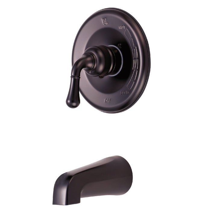Kingston Brass KB635TO Magellan Single-Handle Pressure Balanced Tub Faucet, Oil Rubbed Bronze