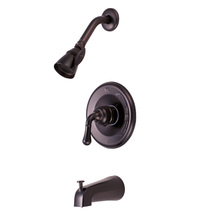 Kingston Brass KB635 Magellan Single-Handle Pressure Balanced Tub and Shower Faucet, Oil Rubbed Bronze