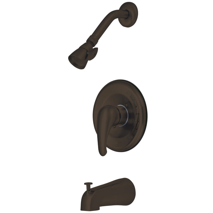 Kingston Brass KB655T Single-Handle Pressure Balanced Tub and Shower Faucet, Trim Only, Oil Rubbed Bronze