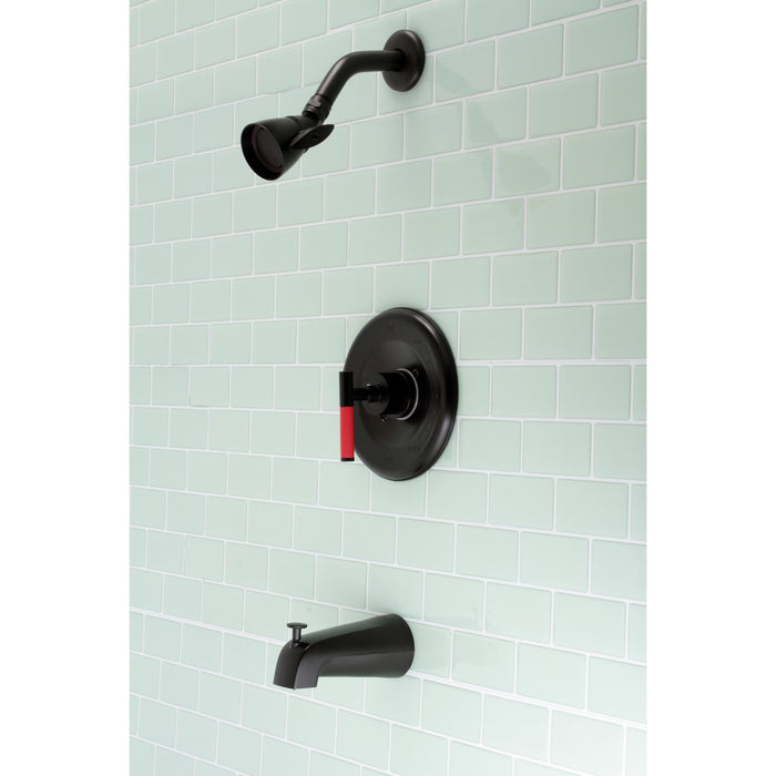 Kingston Brass KB6635CKL Kaiser Single-Handle Pressure Balanced Tub and Shower Faucet, Oil Rubbed Bronze