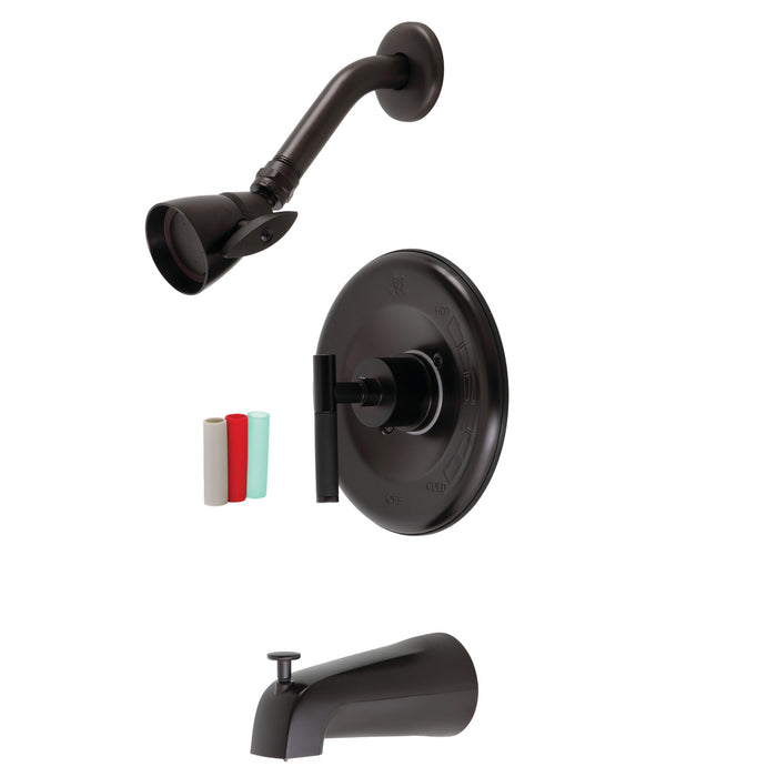 Kingston Brass KB6635CKL Kaiser Single-Handle Pressure Balanced Tub and Shower Faucet, Oil Rubbed Bronze