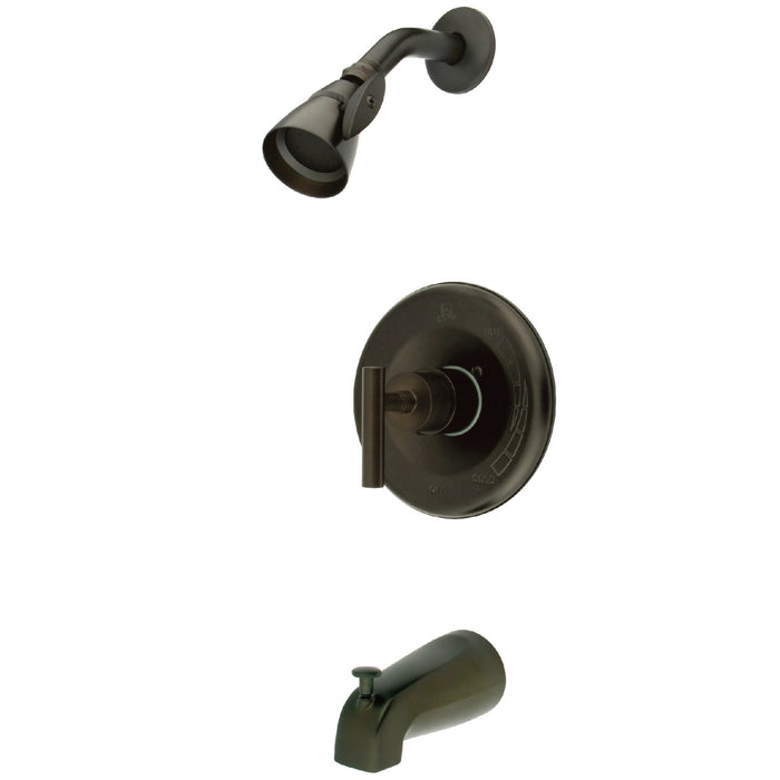 Kingston Brass KB6635CML Manhattan Single-Handle Pressure Balanced Tub and Shower Faucet, Oil Rubbed Bronze