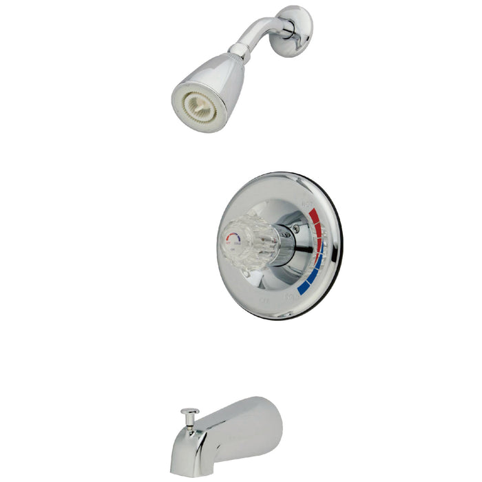 Kingston Brass KB681 Chatham Single-Handle Pressure Balanced Tub and Shower Faucet, Polished Chrome