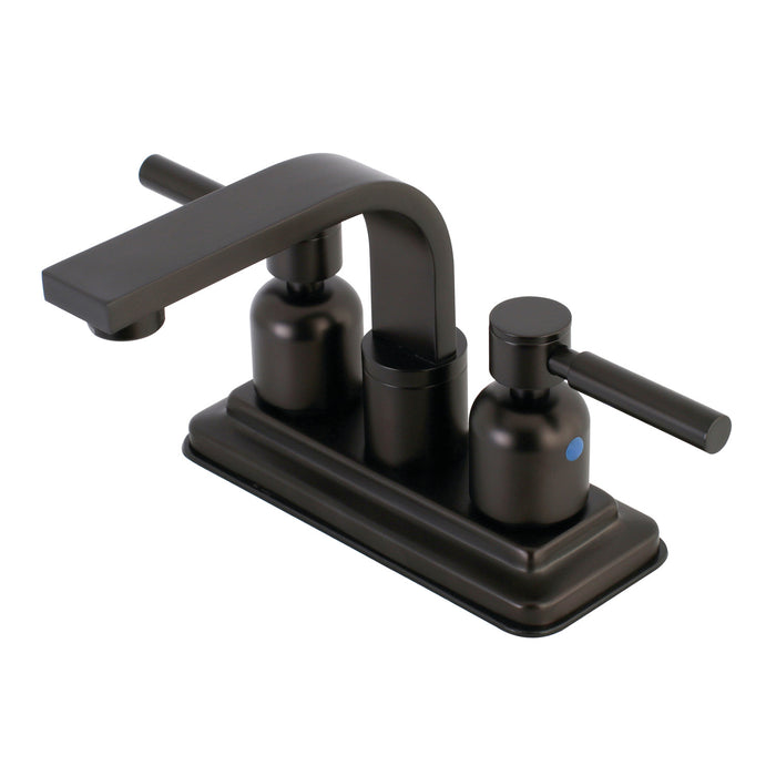 Kingston Brass KB8465DL Concord Double-Handle 4" Centerset Bathroom Faucet with Push-Up Pop-Up, Oil Rubbed Bronze