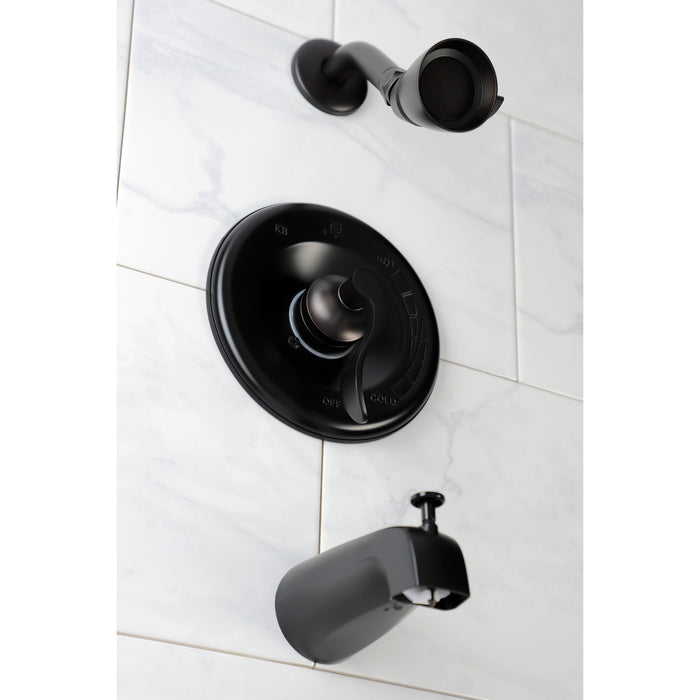 Kingston Brass KB8635DFL NuWave Single-Handle Pressure Balanced Tub and Shower Faucet, Oil Rubbed Bronze
