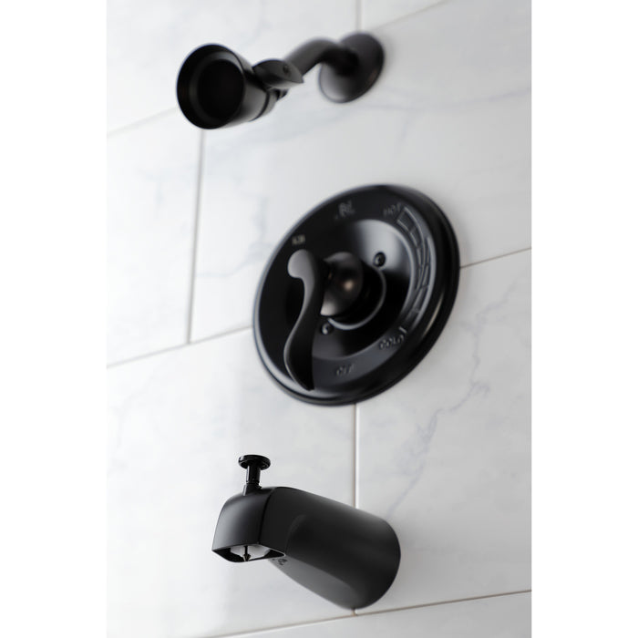 Kingston Brass KB8635DFL NuWave Single-Handle Pressure Balanced Tub and Shower Faucet, Oil Rubbed Bronze