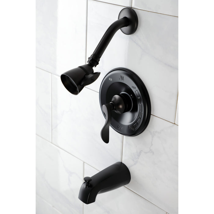 Kingston Brass KB8635DFL NuWave Single-Handle Pressure Balanced Tub and Shower Faucet, Oil Rubbed Bronze
