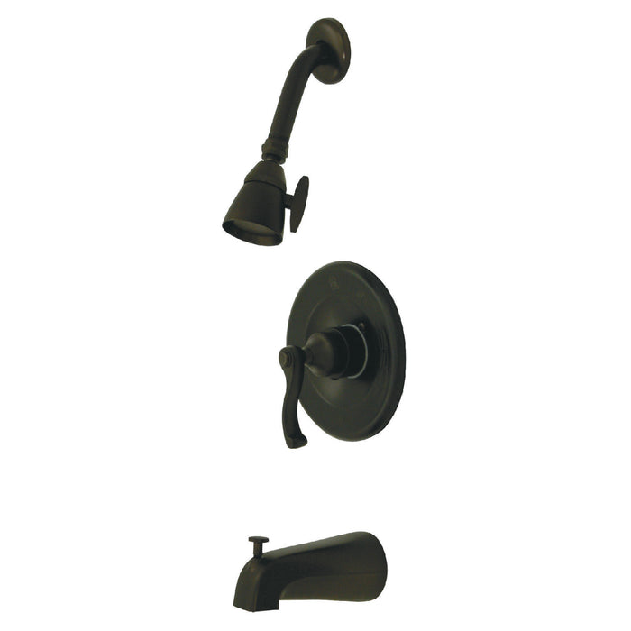 Kingston Brass KB8635FLT Royale Single-Handle Pressure Balanced Tub and Shower Faucet, Trim Only, Oil Rubbed Bronze