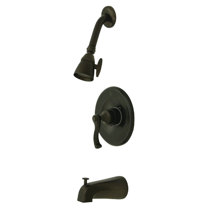 Kingston Brass KB8635FL Royale Single-Handle Pressure Balanced Tub and Shower Faucet, Oil Rubbed Bronze