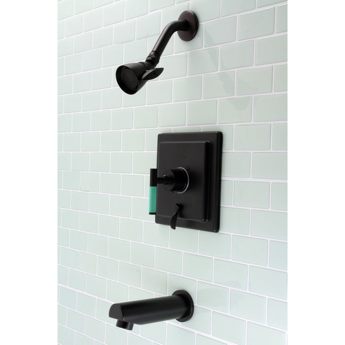 Kingston Brass KB86500CKL Kaiser Single-Handle Pressure Balanced Tub and Shower Faucet, Matte Black