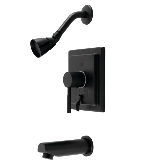 Kingston Brass KB86500DL Concord Single-Handle Pressure Balanced Tub and Shower Faucet, Matte Black