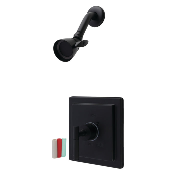 Kingston Brass KB8650CKLSO Kaiser Single-Handle Pressure Balanced Shower Faucet, Matte Black