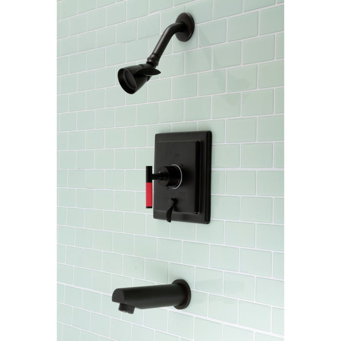 Kingston Brass KB86550CKL Kaiser Single-Handle Pressure Balanced Tub and Shower Faucet, Oil Rubbed Bronze