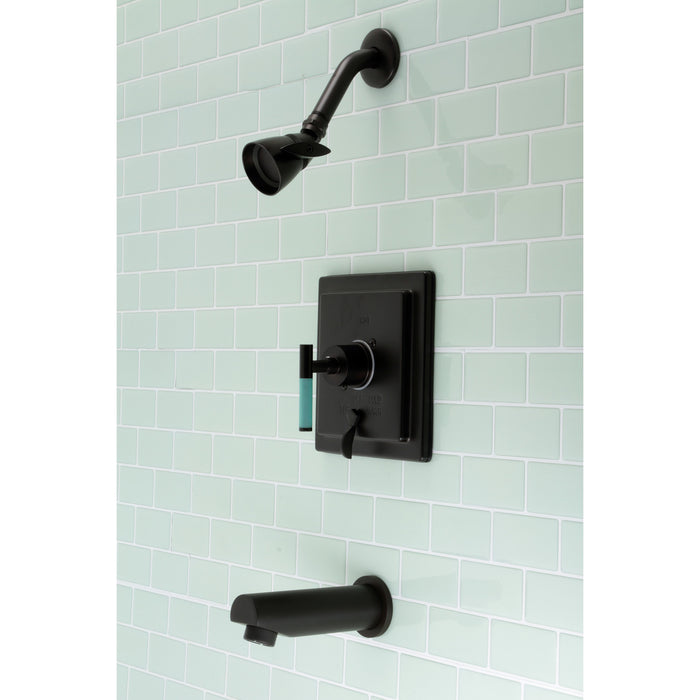 Kingston Brass KB86550CKL Kaiser Single-Handle Pressure Balanced Tub and Shower Faucet, Oil Rubbed Bronze