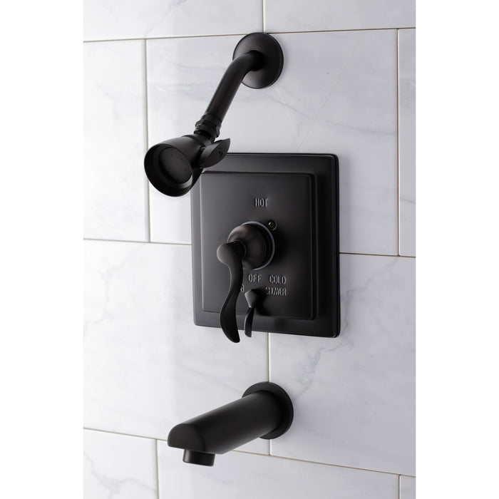 Kingston Brass KB86550DFL Single-Handle Pressure Balanced Tub and Shower Faucet, Oil Rubbed Bronze