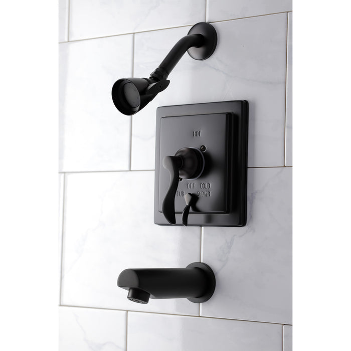 Kingston Brass KB86550DFL Single-Handle Pressure Balanced Tub and Shower Faucet, Oil Rubbed Bronze