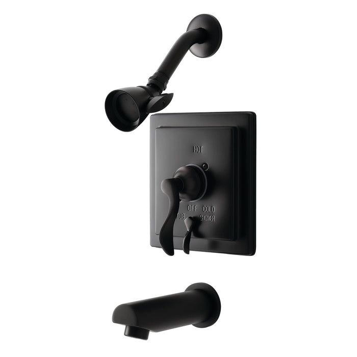 Kingston Brass KB86550DFL Single-Handle Pressure Balanced Tub and Shower Faucet, Oil Rubbed Bronze