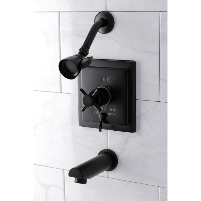 Kingston Brass KB86550DX Single-Handle Pressure Balanced Tub and Shower Faucet, Oil Rubbed Bronze