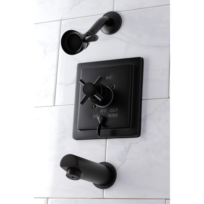 Kingston Brass KB86550DX Single-Handle Pressure Balanced Tub and Shower Faucet, Oil Rubbed Bronze