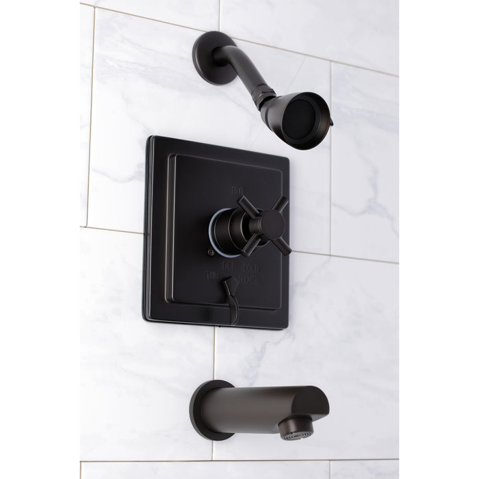 Kingston Brass KB86550DX Single-Handle Pressure Balanced Tub and Shower Faucet, Oil Rubbed Bronze