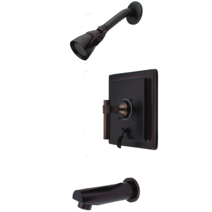 Kingston Brass KB86550ML Milano Single-Handle Pressure Balanced Tub and Shower Faucet, Oil Rubbed Bronze