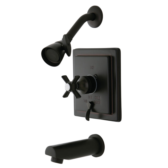Kingston Brass KB86550ZX Millennium Single-Handle Pressure Balanced Tub and Shower Faucet, Oil Rubbed Bronze