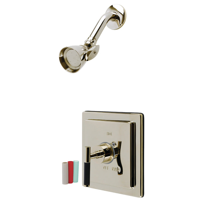 Kingston Brass KB8656CKLSO Kaiser Single-Handle Pressure Balanced Shower Faucet, Polished Nickel