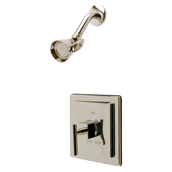 Kingston Brass KB8656CQLSO Claremont Single-Handle Pressure Balanced Shower Faucet, Polished Nickel