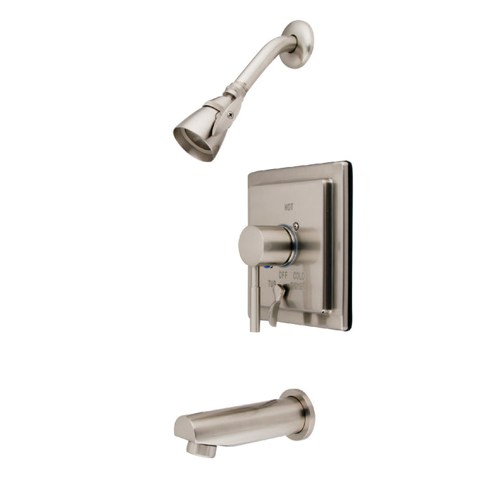 Kingston Brass KB86580DL Concord Single-Handle Pressure Balanced Tub and Shower Faucet, Brushed Nickel