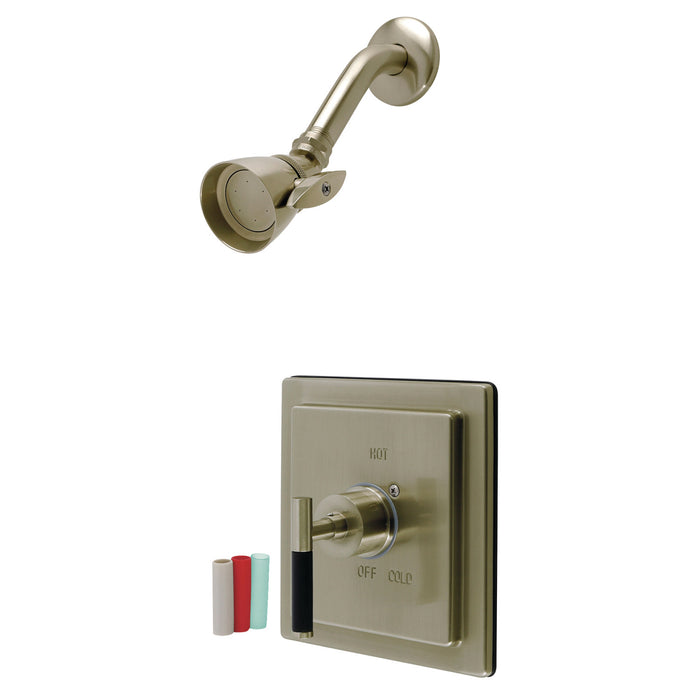 Kingston Brass KB8658CKLSO Kaiser Single-Handle Pressure Balanced Shower Faucet, Brushed Nickel