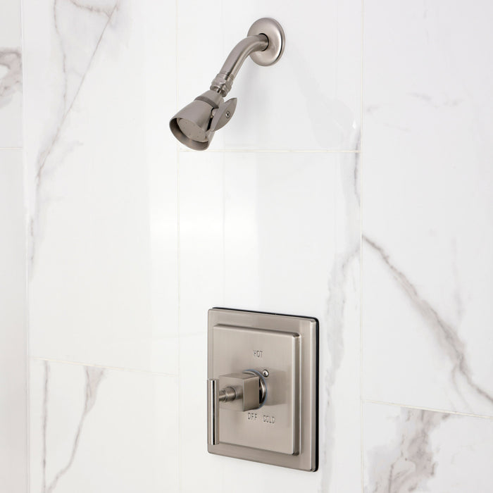 Kingston Brass KB8658CQLSO Claremont Single-Handle Pressure Balanced Shower Faucet, Brushed Nickel