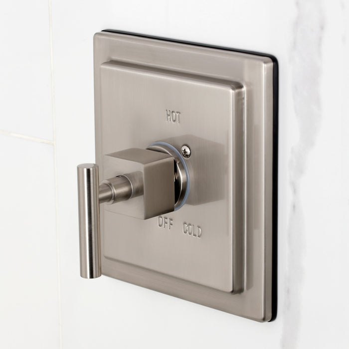 Kingston Brass KB8658CQLSO Claremont Single-Handle Pressure Balanced Shower Faucet, Brushed Nickel