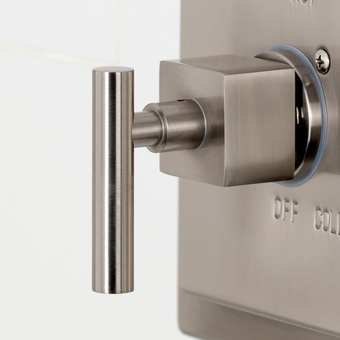 Kingston Brass KB8658CQLSO Claremont Single-Handle Pressure Balanced Shower Faucet, Brushed Nickel