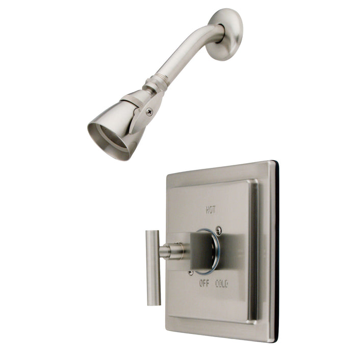 Kingston Brass KB8658CQLSO Claremont Single-Handle Pressure Balanced Shower Faucet, Brushed Nickel