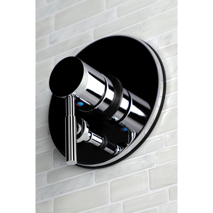 Kingston Brass KB86910DLLST Concord Single-Handle Pressure Balanced Tub and Shower Faucet, Valve and Trim Only, Polished Chrome