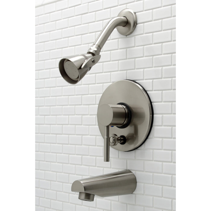 Kingston Brass KB86980DLT Concord Single-Handle Pressure Balanced Tub and Shower Faucet, Trim Only, Brushed Nickel