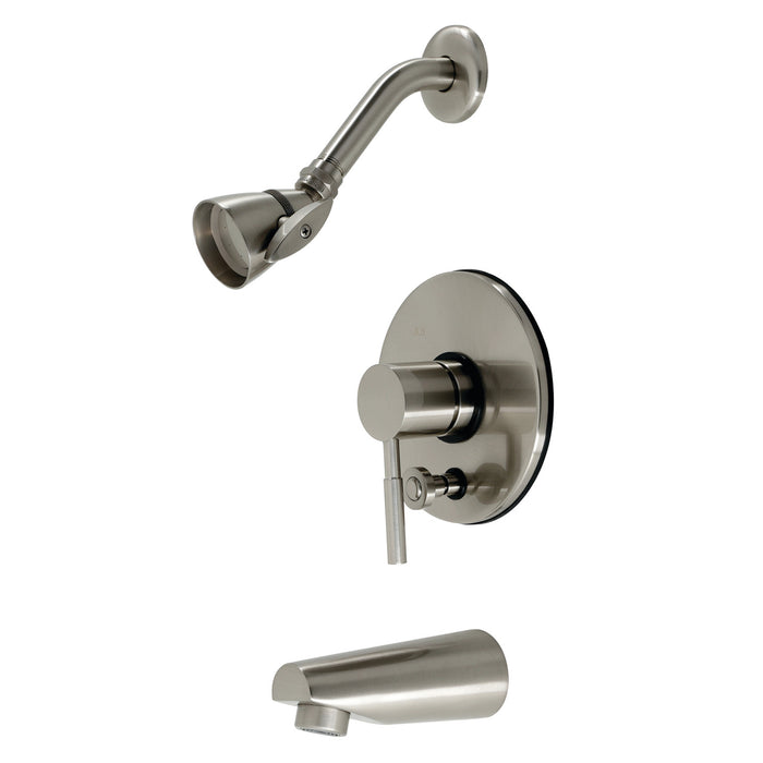 Kingston Brass KB86980DLT Concord Single-Handle Pressure Balanced Tub and Shower Faucet, Trim Only, Brushed Nickel