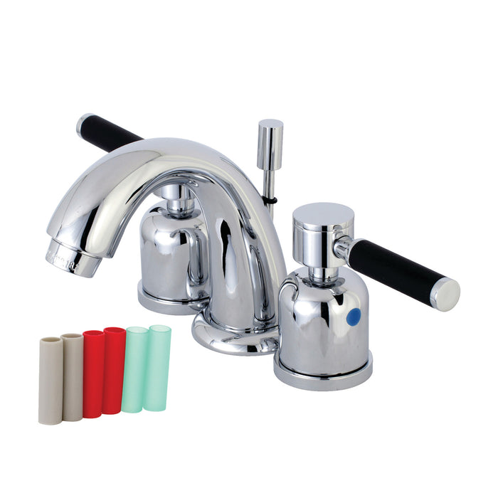 Kingston Brass KB8911DKL Kaiser Widespread Bathroom Faucet with Pop-Up Drain, Polished Chrome