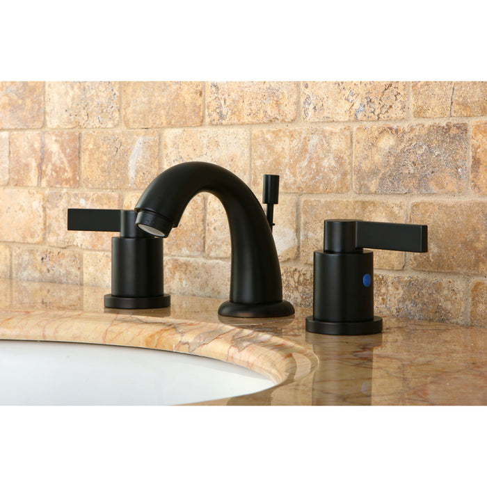 Kingston Brass KB8915NDL NuvoFusion Widespread Bathroom Faucet, Oil Rubbed Bronze