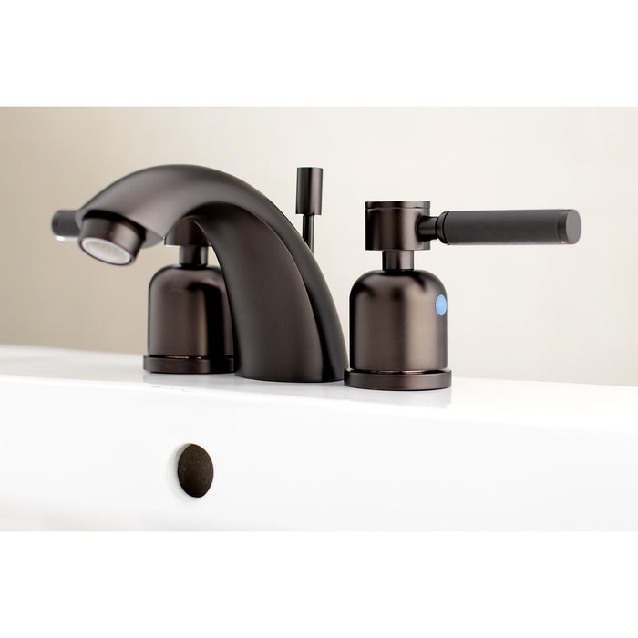 Kingston Brass KB8955DKL Kaiser Mini-Widespread Bathroom Faucet with Pop-Up Drain, Oil Rubbed Bronze