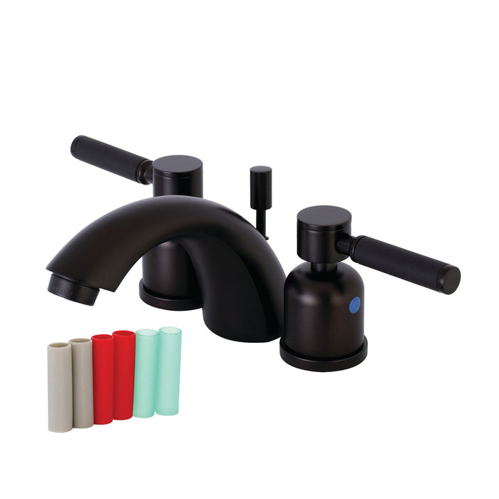 Kingston Brass KB8955DKL Kaiser Mini-Widespread Bathroom Faucet with Pop-Up Drain, Oil Rubbed Bronze