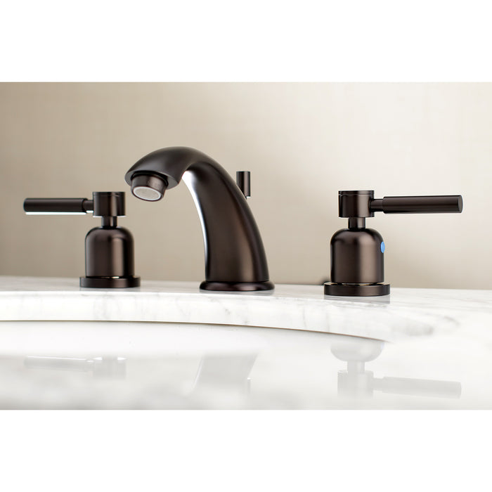 Kingston Brass KB8965DL Concord Widespread Bathroom Faucet with Retail Pop-Up Drain, Oil Rubbed Bronze